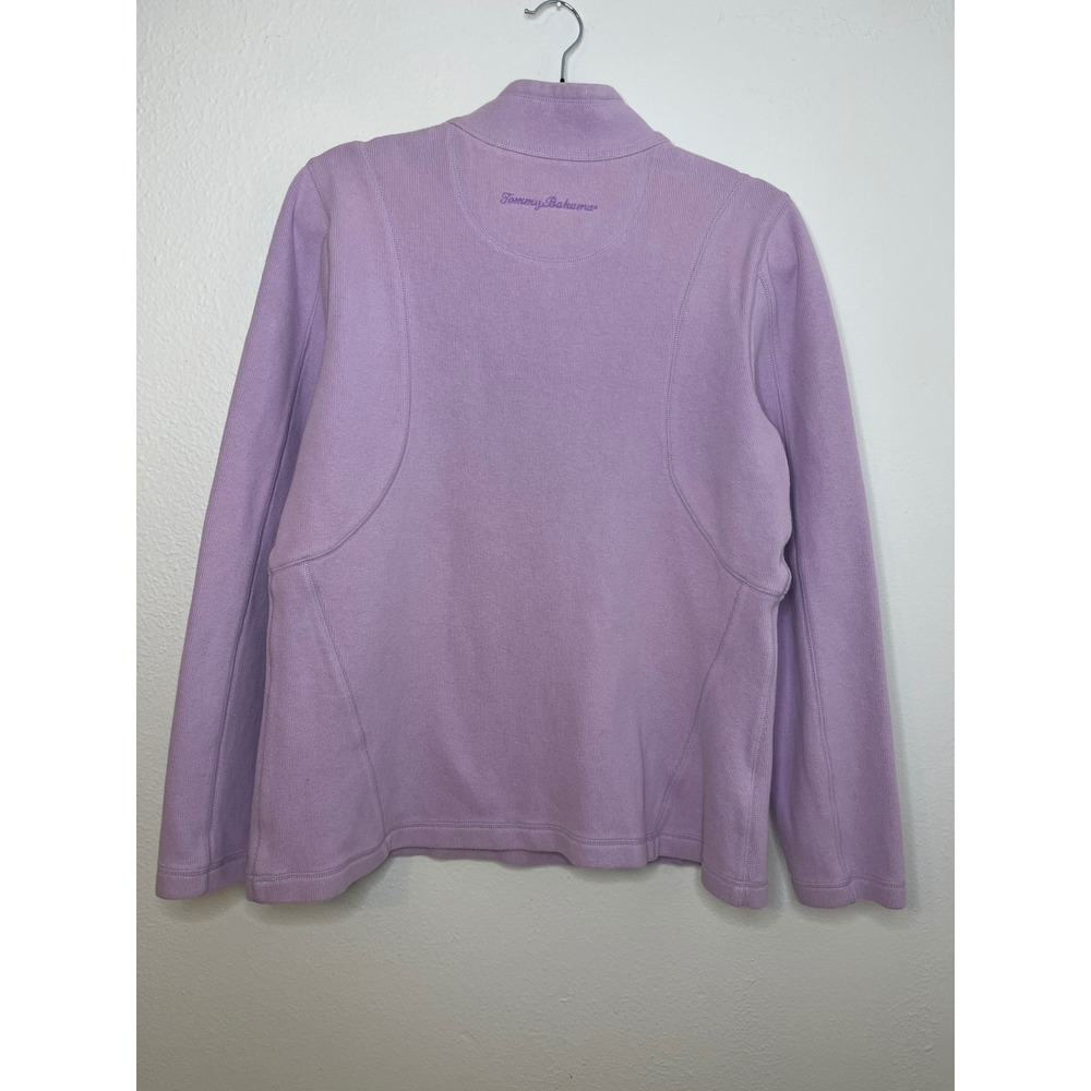 Tommy Bahama Aruba Women's Lavender 1/2 Zip Pullover Sweatshirt Size Large - Picture 3 of 4